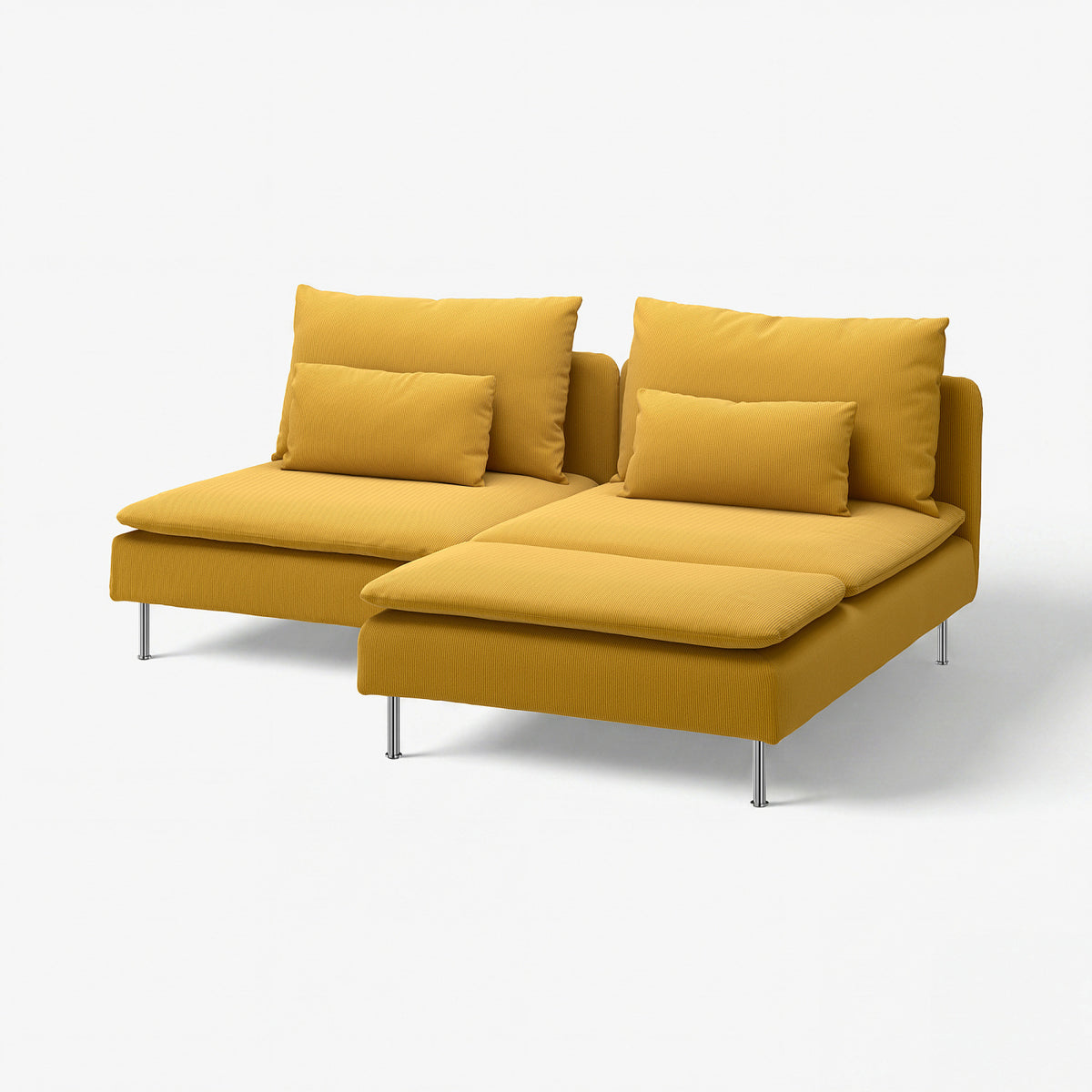 SÖDERHAMN 2-seat sofa with chaise longue