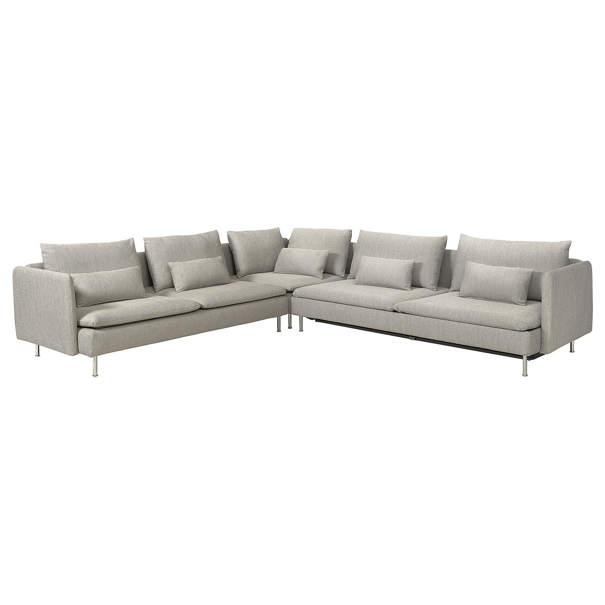 SÖDERHAMN corner sofa-bed, 6-seat