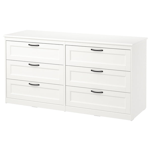 SONGESAND chest of 6 drawers