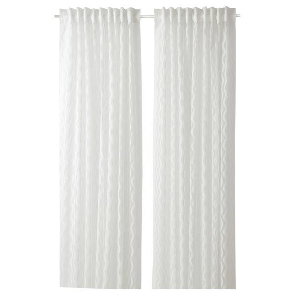 SOTSTÄVMAL sheer curtains, 1 pair