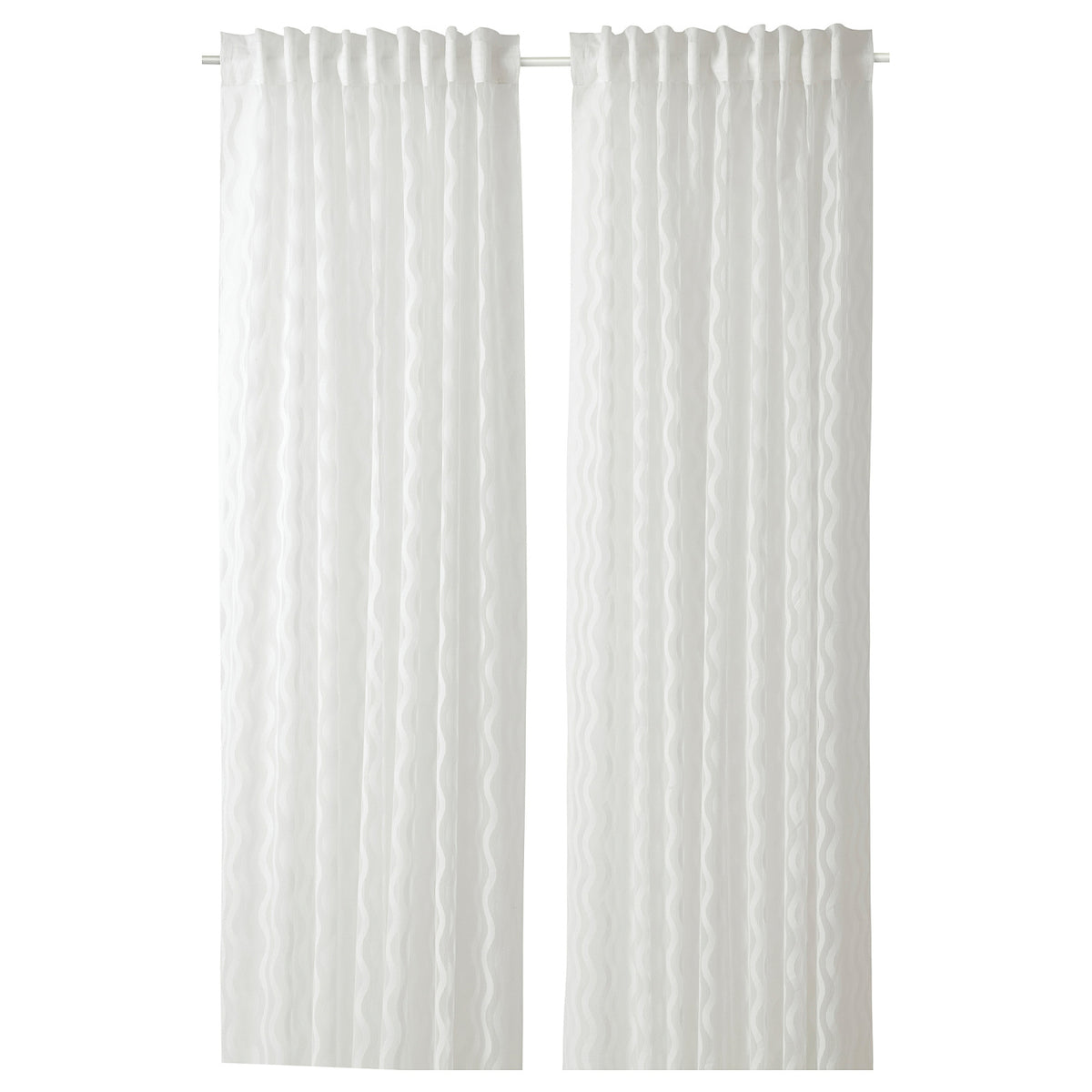 SOTSTÄVMAL sheer curtains, 1 pair