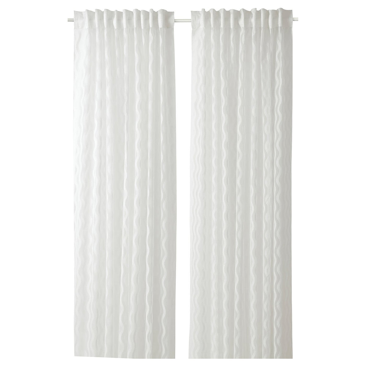 SOTSTÄVMAL sheer curtains, 1 pair