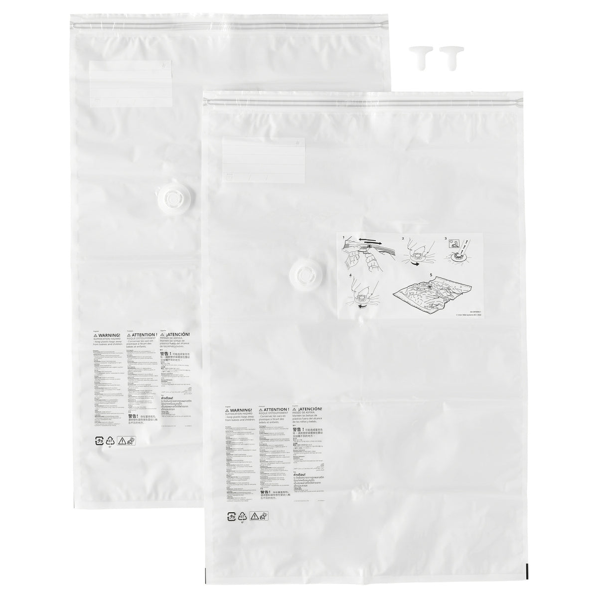 SPANTAD vacuum-sealed bag, 55x85 cm 2 pieces