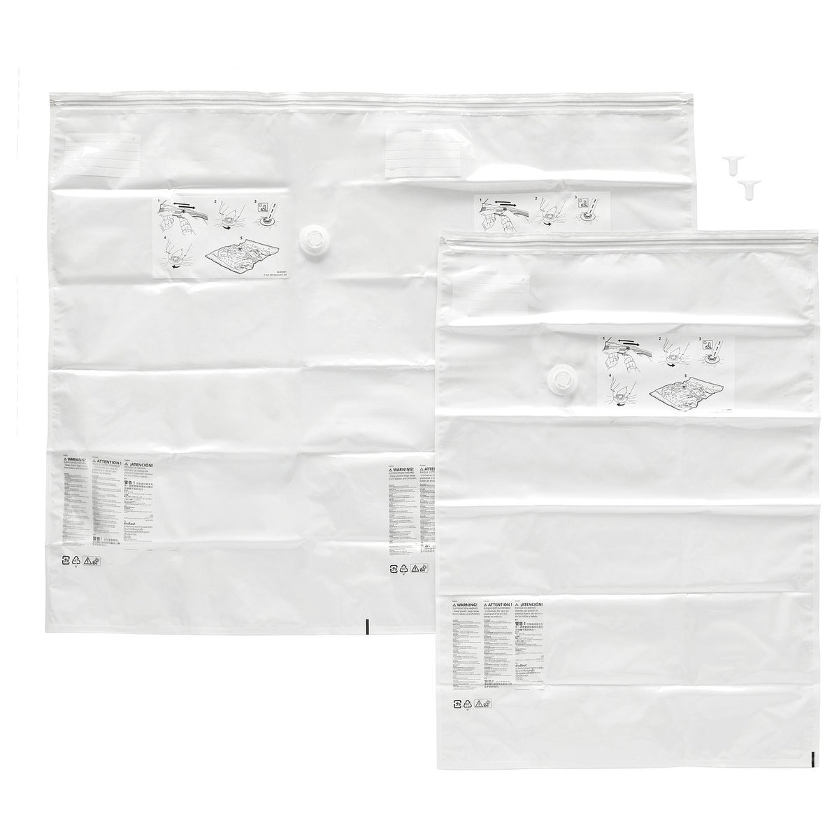 SPANTAD vacuum-sealed bag, set of 2