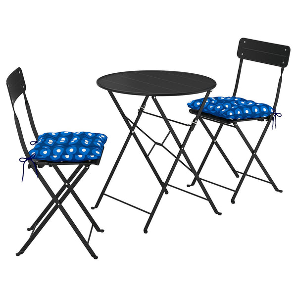 SUNDSÖ table and 2 folding chairs
