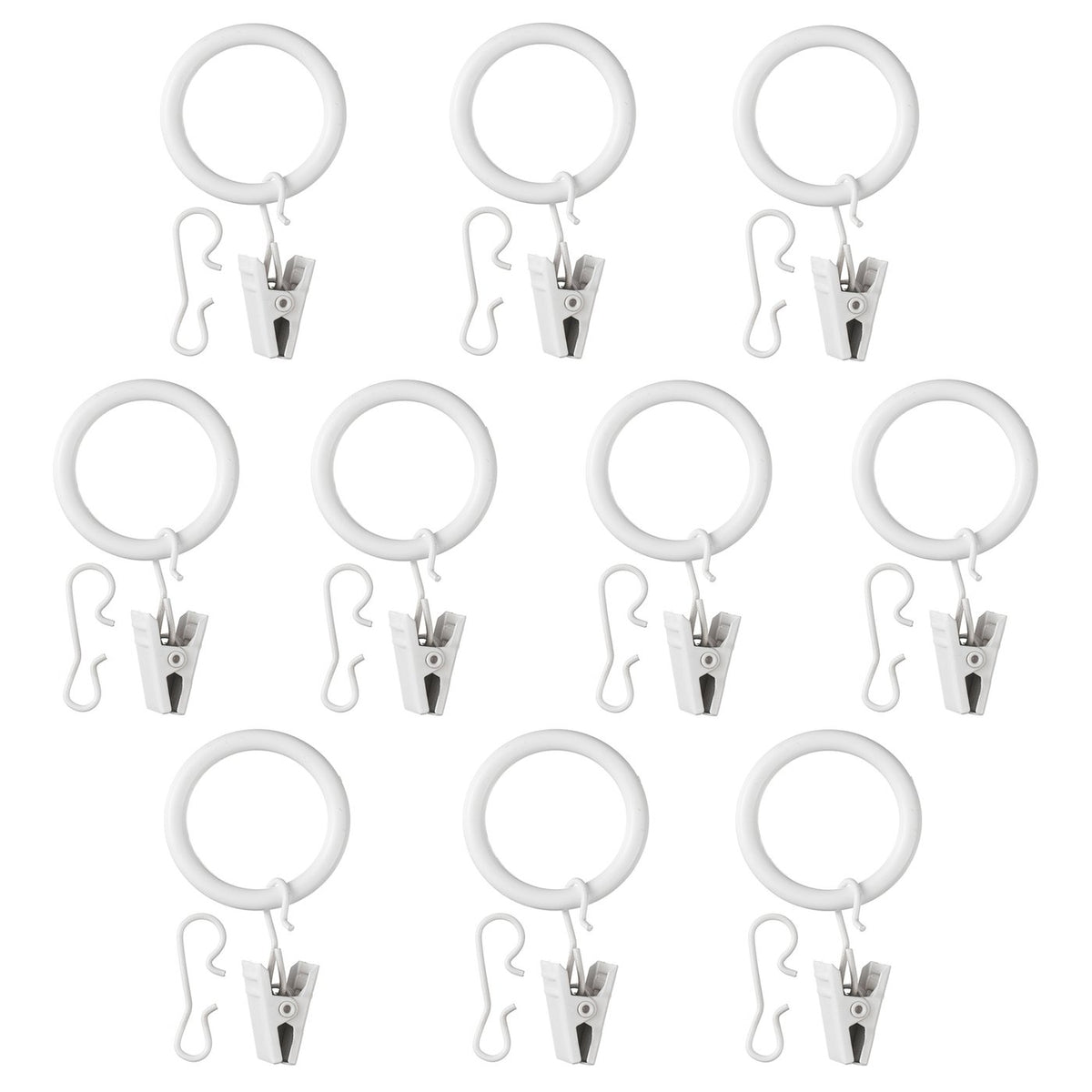 SYRLIG curtain ring with clip and hook
