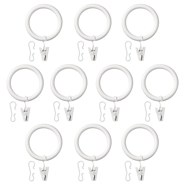 SYRLIG curtain ring with clip and hook