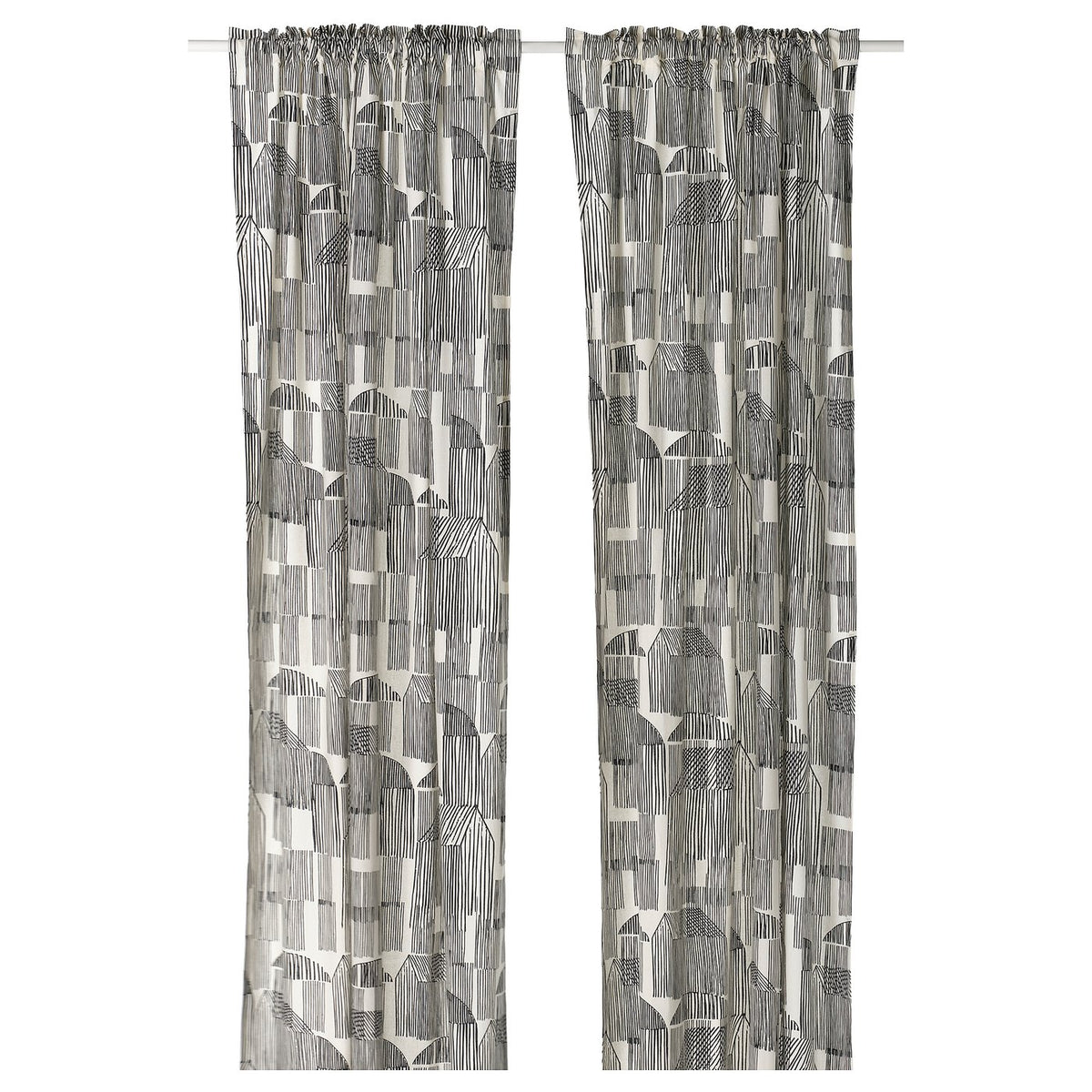 TEMPELFLY curtains, 1 pair