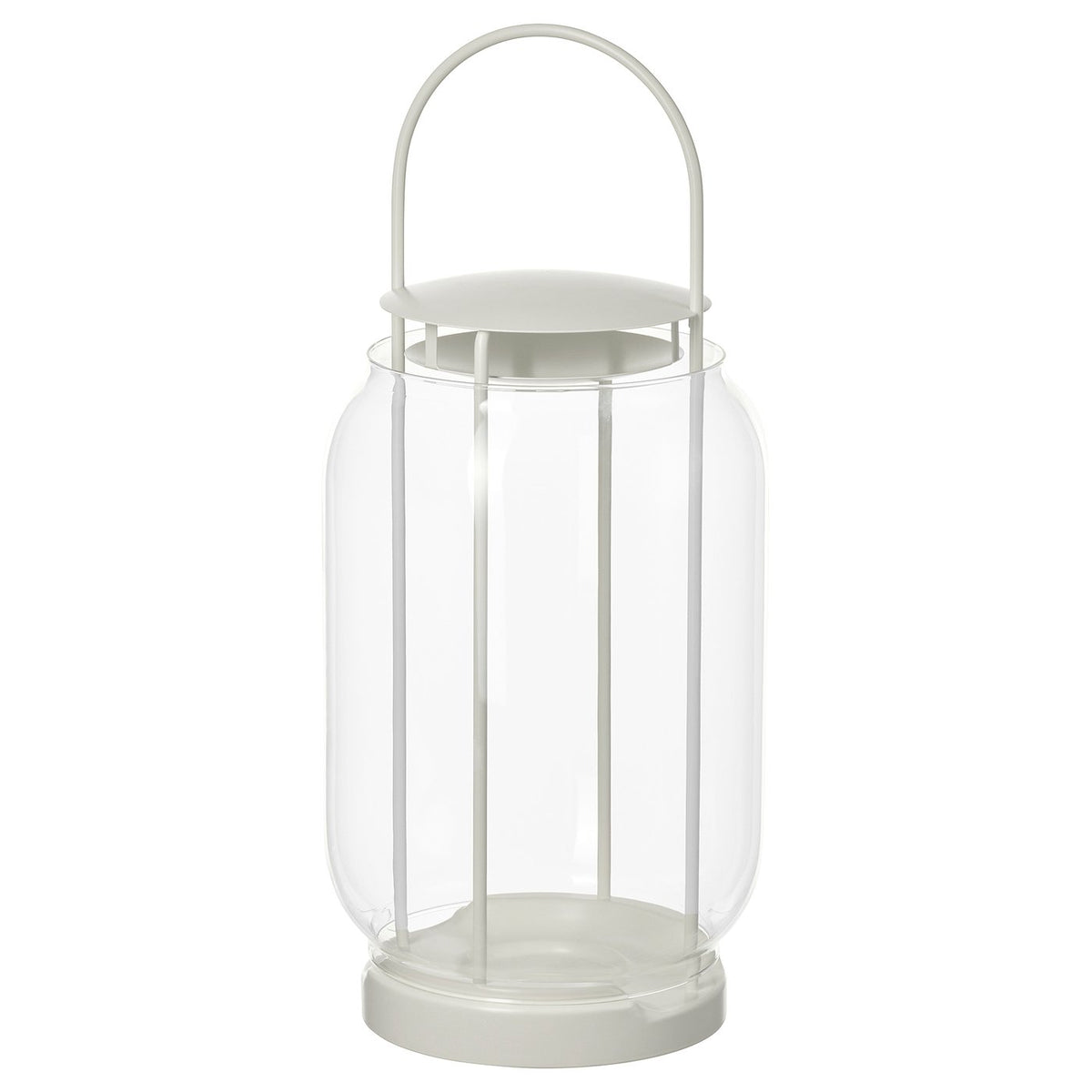 TOFSAND lantern for pillar candle, in/out