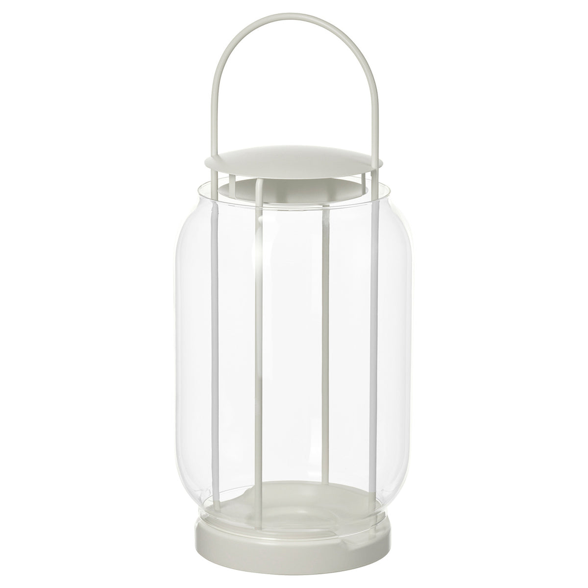 TOFSAND lantern for pillar candle, in/out