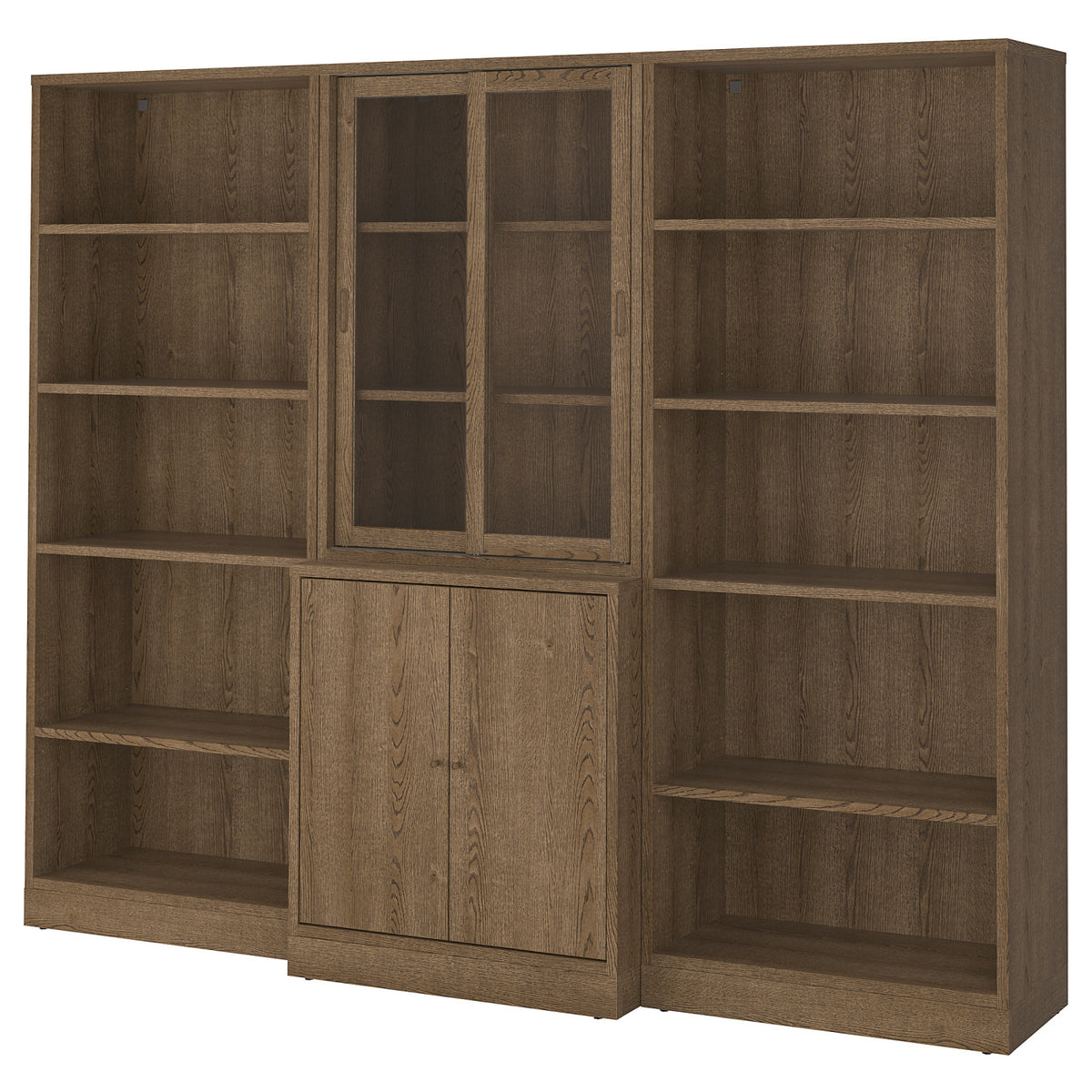 TONSTAD storage comb w sliding glass doors, 245x47x201 cm
