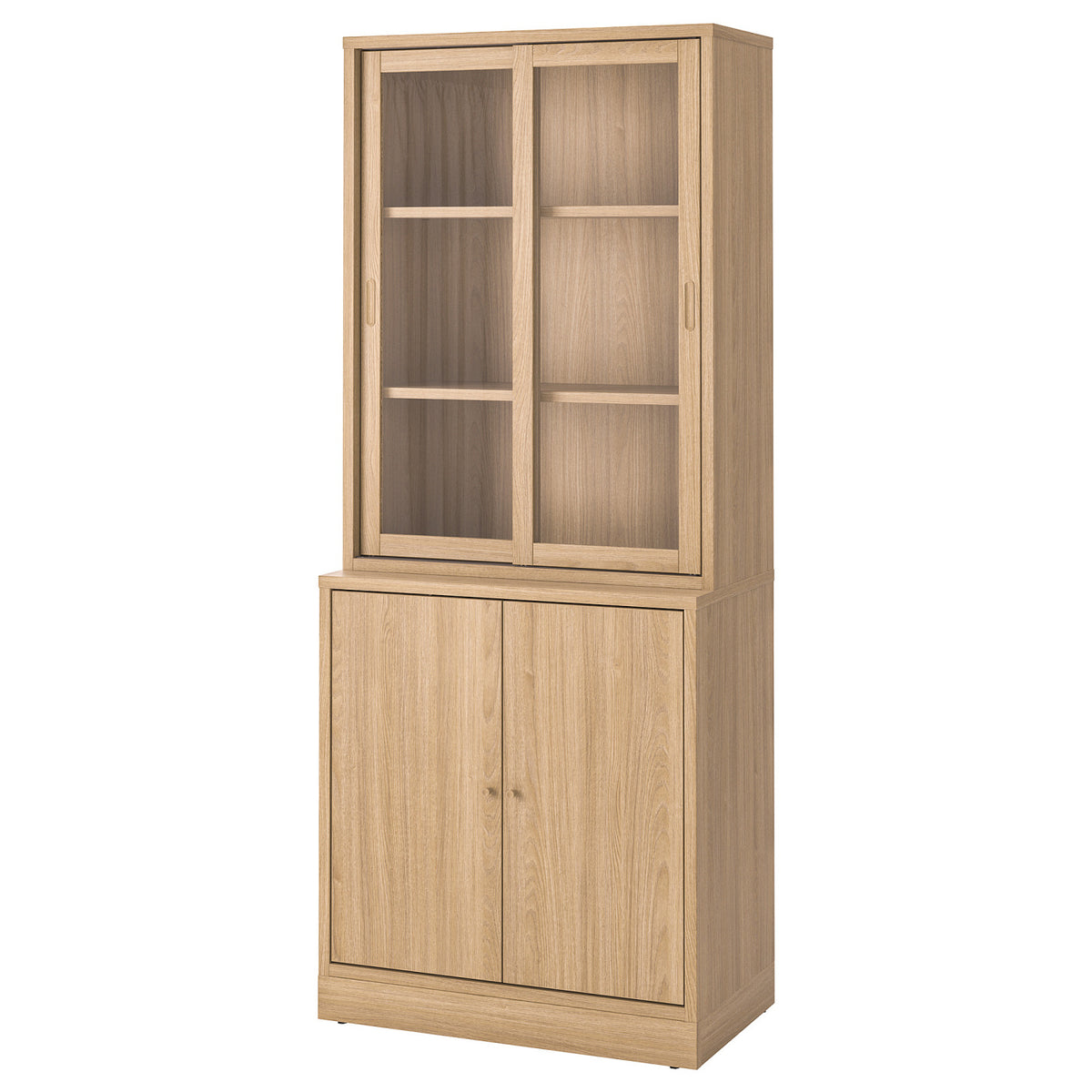 TONSTAD storage comb w sliding glass doors, 82x47x201 cm