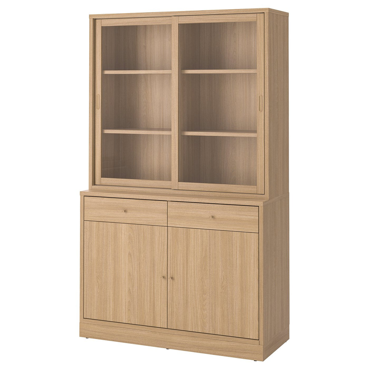 TONSTAD storage comb w sliding glass doors