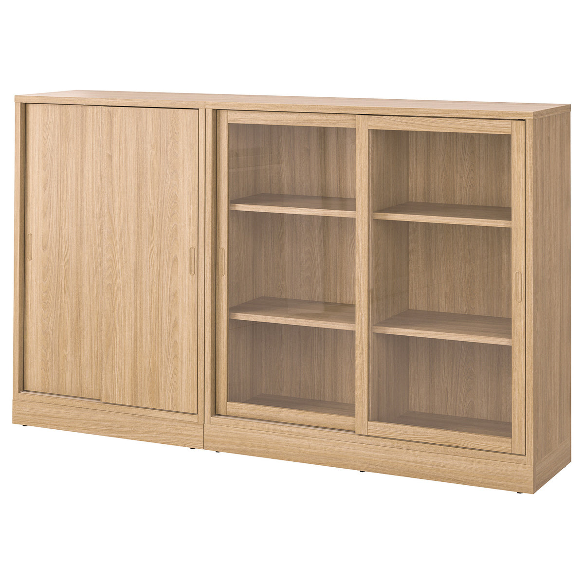 TONSTAD storage combination w sliding doors, 202x37x120 cm