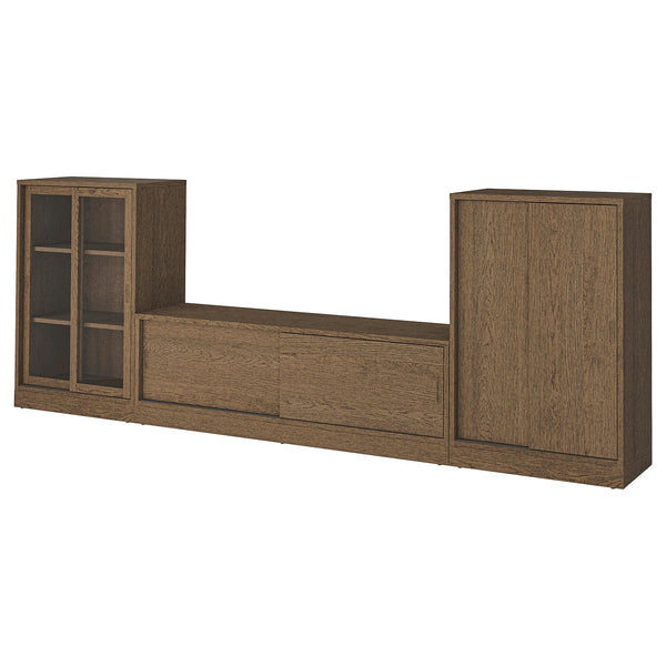 TONSTAD TV/storage comb with sliding doors