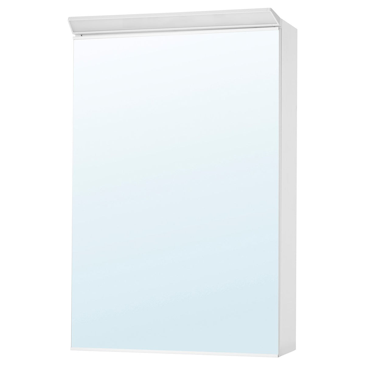 TREASJÖN mirror cab 1 door/built-in lighting