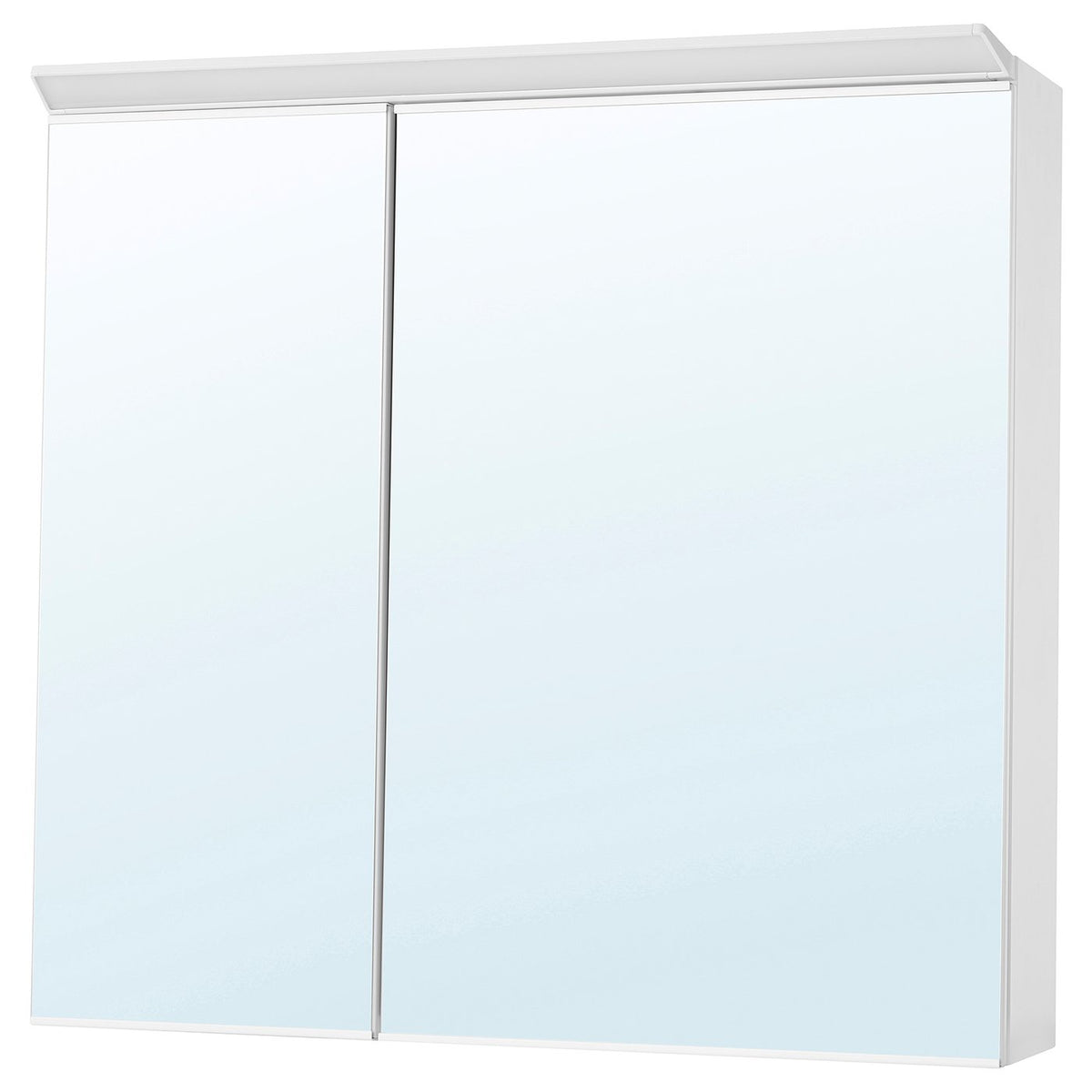 TREASJÖN mirror cab 2 door/built-in lighting