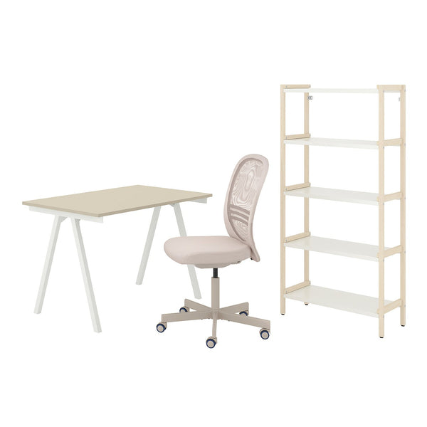 TROTTEN/FLINTAN / EKENABBEN desk and storage combination