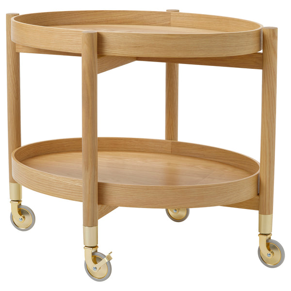 VALNÄS trolley table with storage