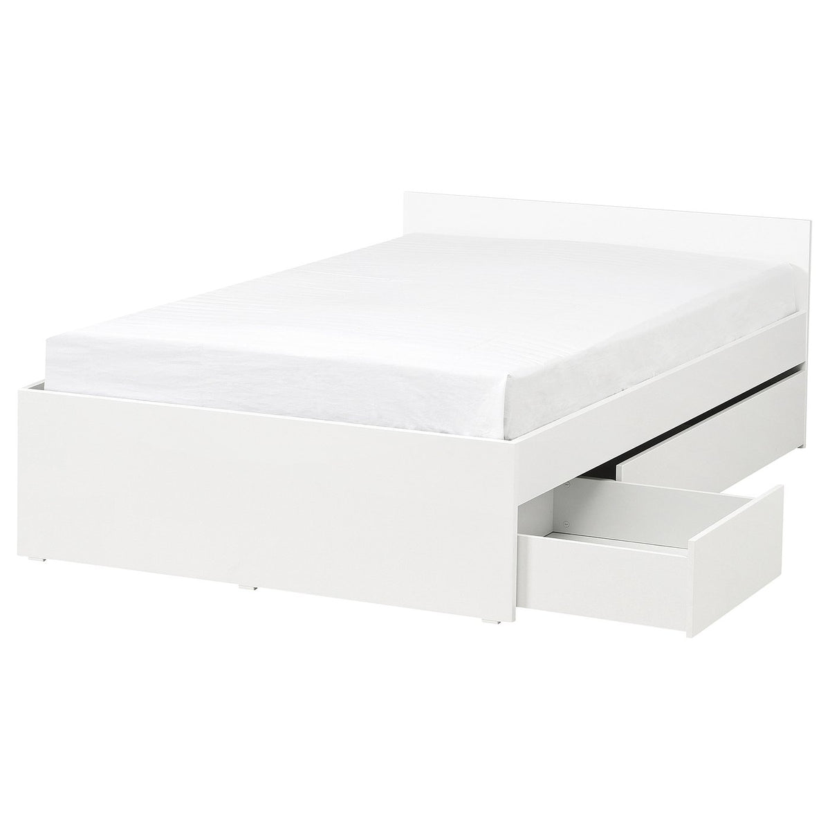 VIHALS bed frame with 2 storage boxes