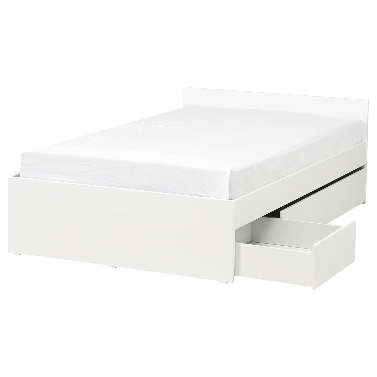 VIHALS bed frame with 2 storage boxes, 120x200 cm