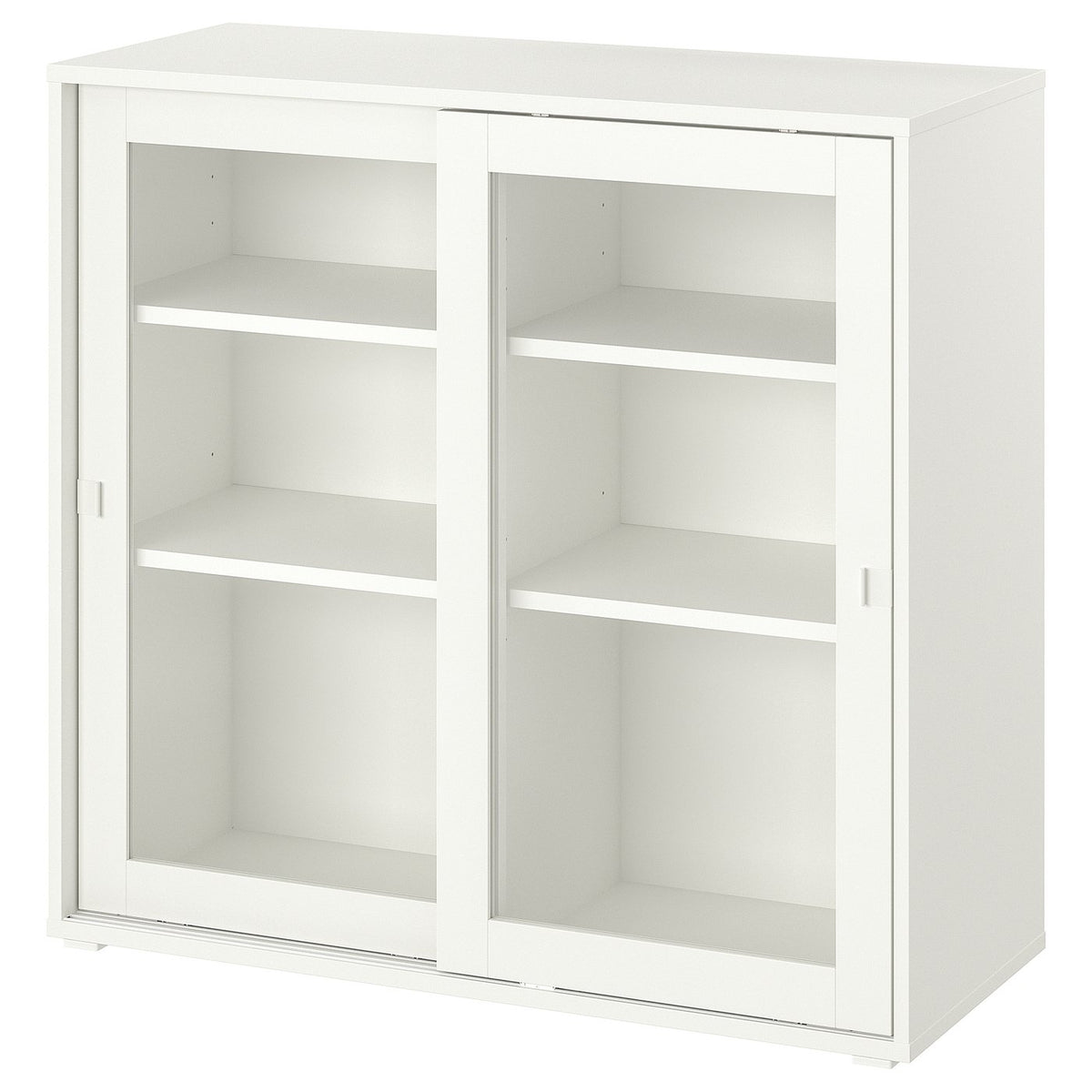 VIHALS cabinet with sliding glass doors