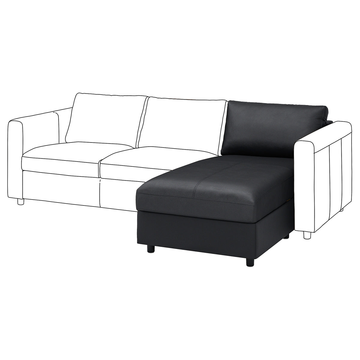 VIMLE chaise longue section