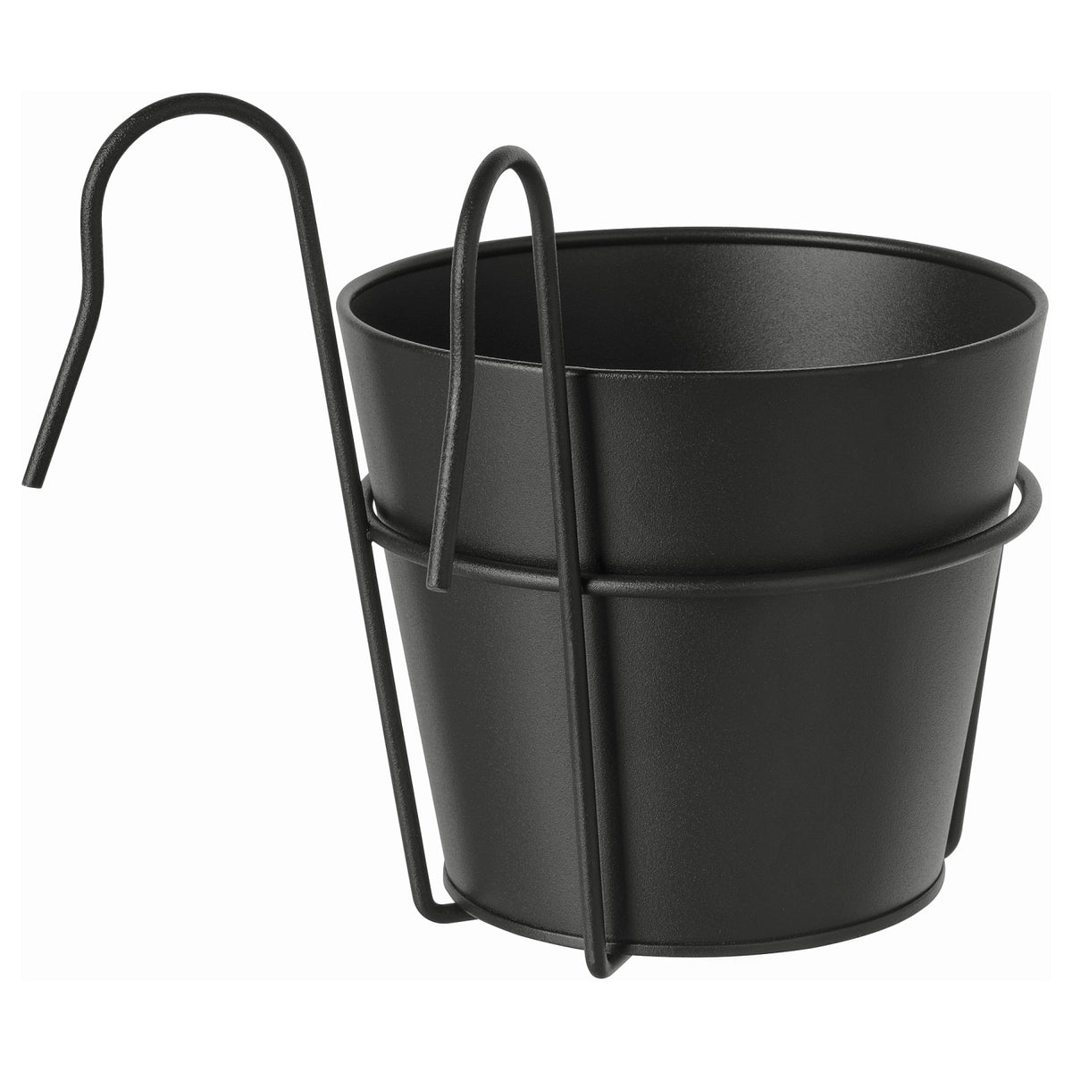 VITLÖK plant pot with holder, 15 cm