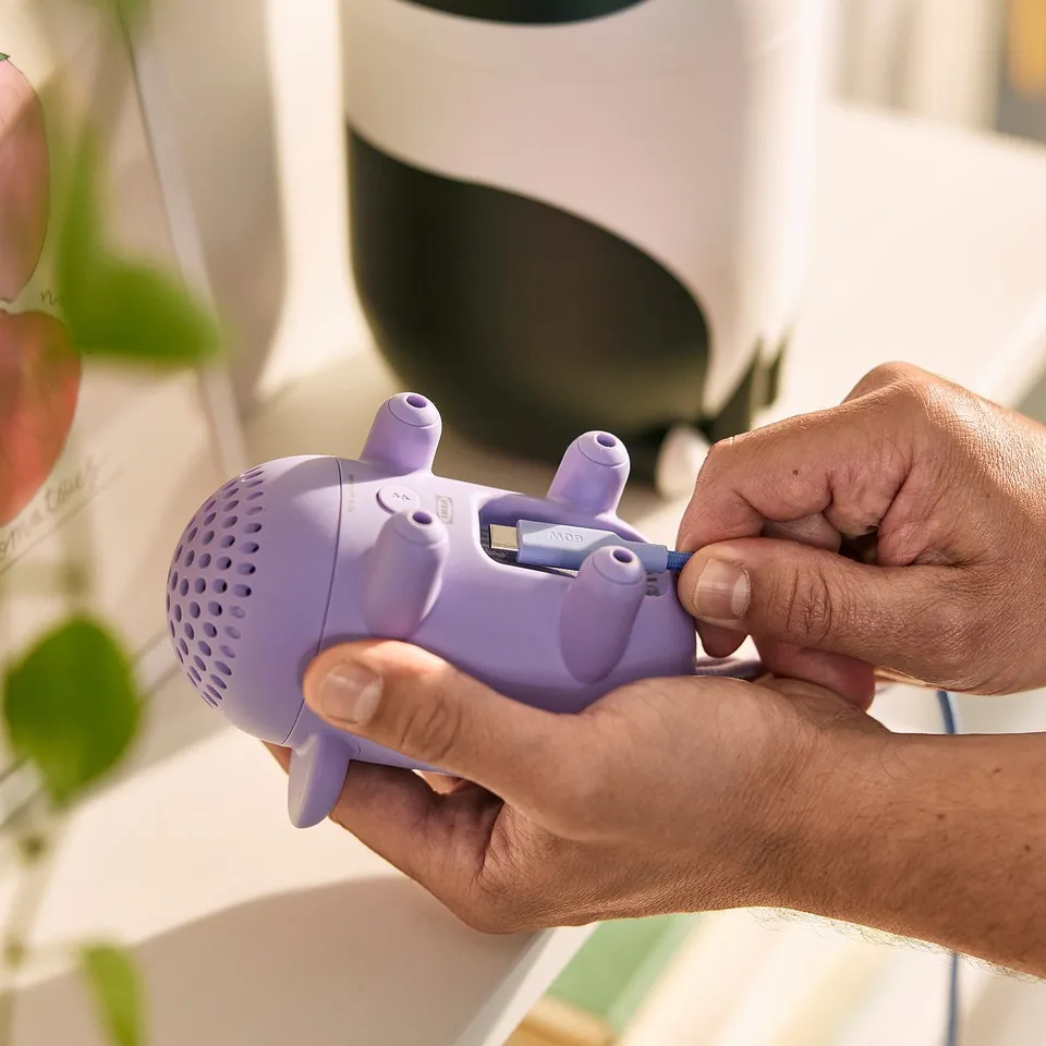 GREJSIMOJS Portable Bluetooth speaker, mouse/purple