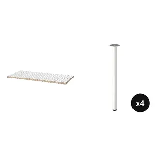 ADILS/LAGKAPTEN set: table top + leg x4, white/anthracite + white, Length 120 x Width 60 cm