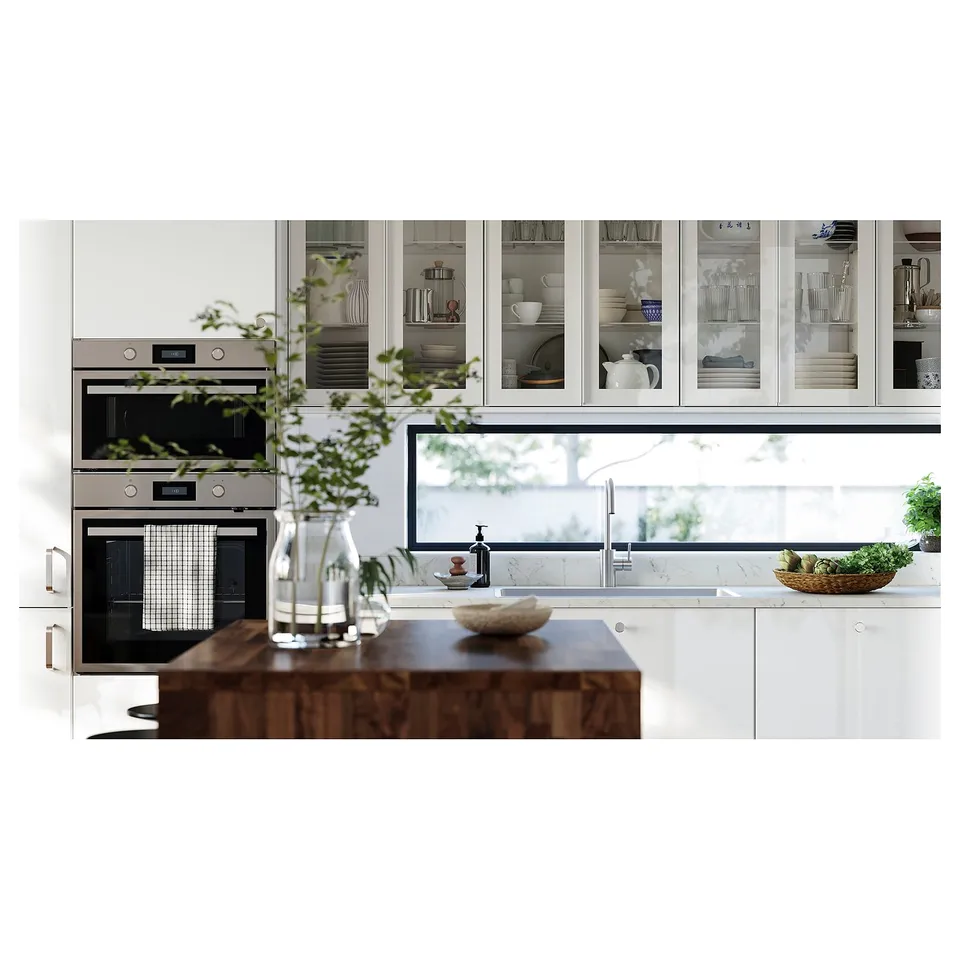KARLBY Worktop, walnut/veneer, 186x3.8 cm