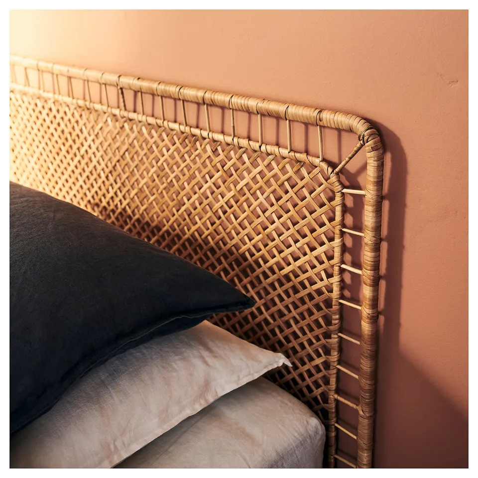 part: VEVELSTAD bed frame with 1 headboard