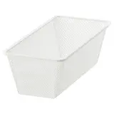 JONAXEL mesh basket, white, 25x51x15 cm