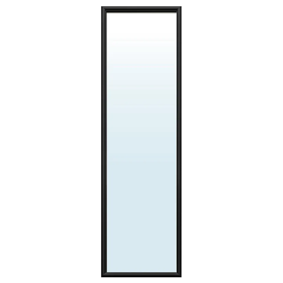 NYPONBUSKE Mirror, black, 40x135 cm