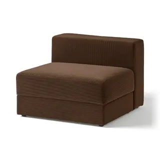 JÄTTEBO cover 1,5-seat module with storage, Samsala dark brown
