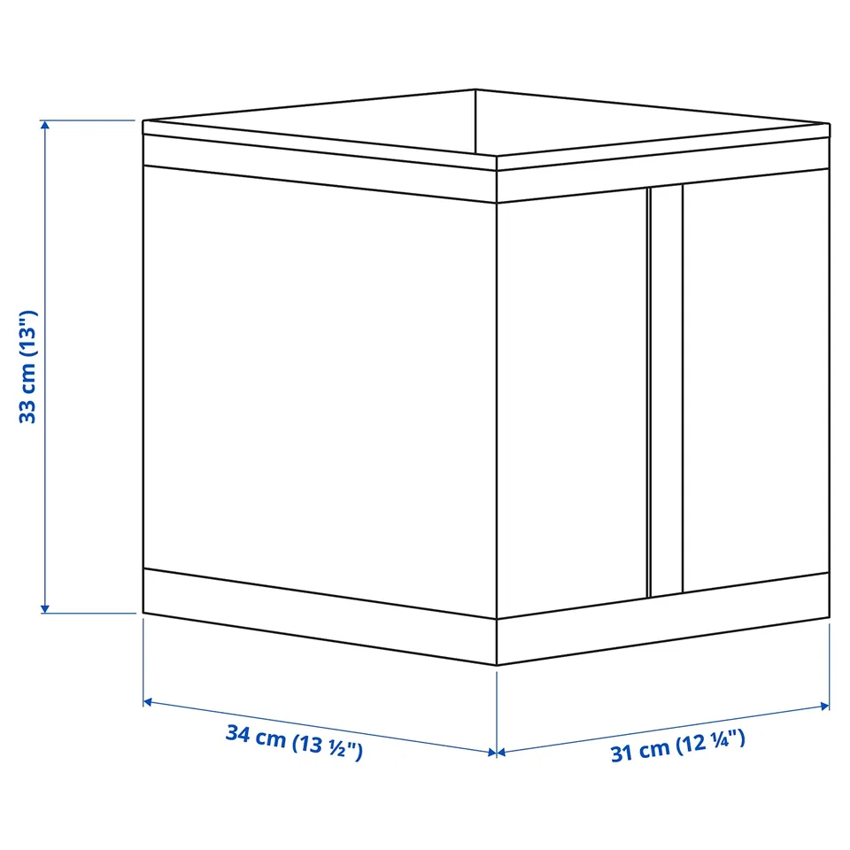 Illustration with measurements for the product: SKUBB.