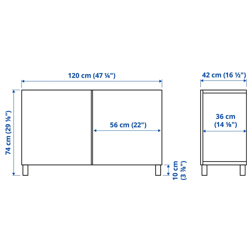 part: BESTÅ storage combination with doors