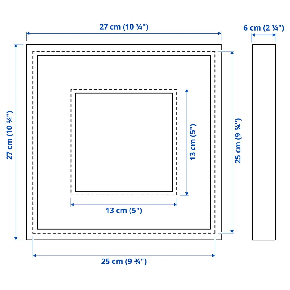 Illustration with measurements for the product: SANNAHED.