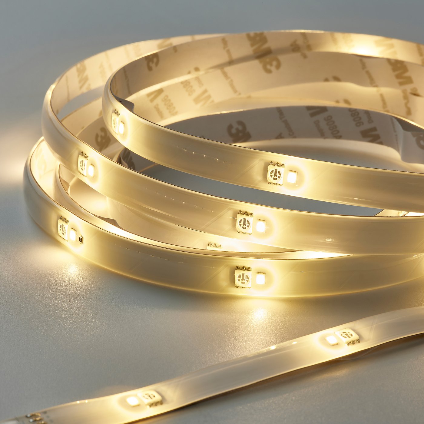 Bright, bendable led strips lit, displaying quality and design.