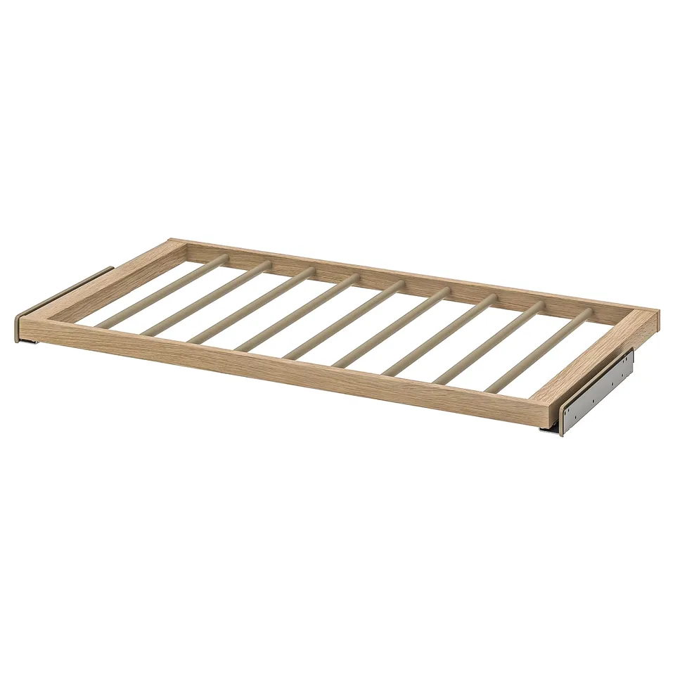 KOMPLEMENT trouser hanger - light brown, minimalist design
