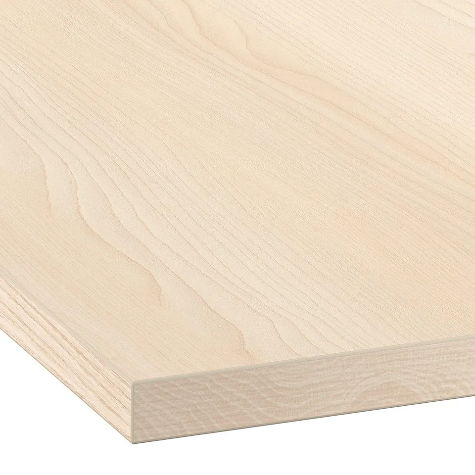 EKBACKEN Worktop, light ash effect/laminate, 186x2.8 cm