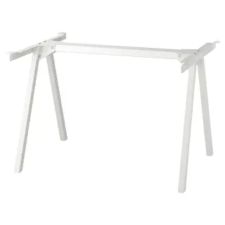 TROTTEN underframe for table top, white, 120x70x75 cm