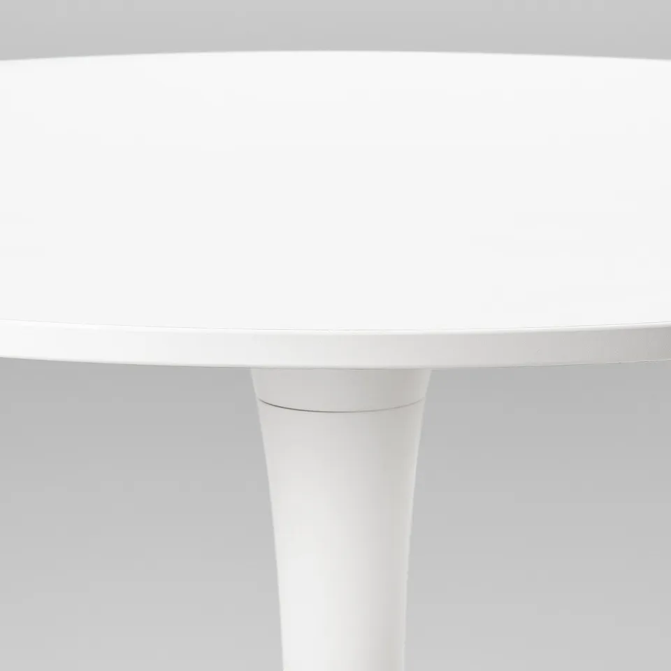 DOCKSTA / KRYLBO Table and 4 chairs, white white/Tonerud dark beige, 103 cm