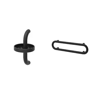 BÄSINGEN set: shower shelf + towel rail, anthracite, 16x29 cm