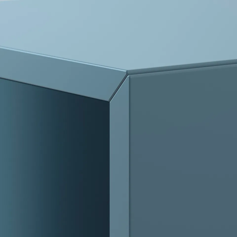 EKET Wall-mounted shelving unit, dark grey-blue, 35x35x35 cm