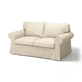 EKTORP 2-seat sofa, Kilanda light beige, Depth 88 x Width 179 cm