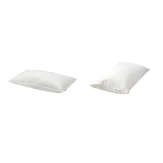 LUDDROS/VILDKORN set: pillow, high + pillow protector, 50x80 cm