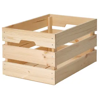 KNAGGLIG box, pine, 46x31x25 cm
