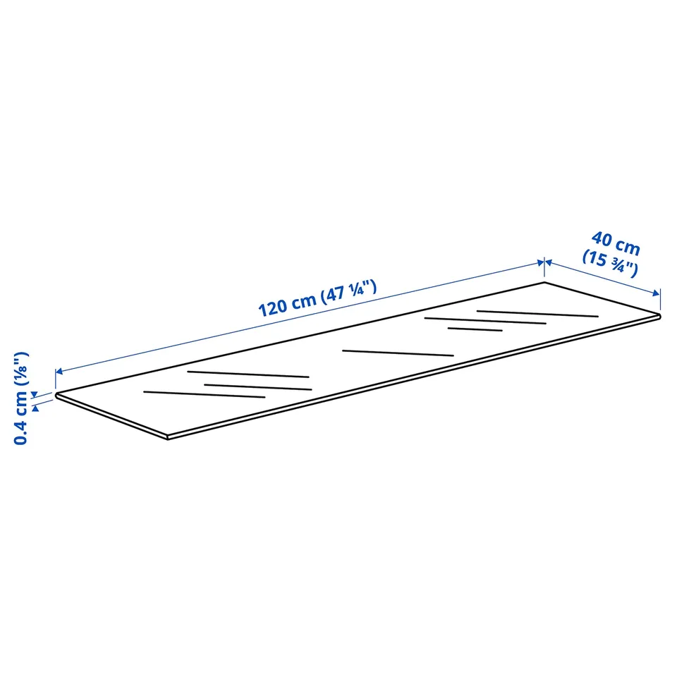Illustration with measurements for the product: BESTÅ.