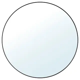 LINDBYN mirror, black, 80 cm